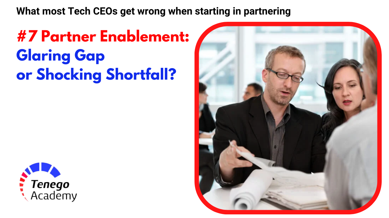 Partner Enablement: Glaring Gap or Shocking Shortfall? – What most Tech CEOs get wrong when Starting in Partnering #7